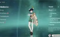 ✨GENSHIN IMPACT CONTA COM VENTI+DILUC+Q IQI  AR10 ✨