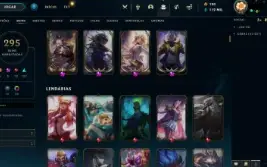 Conta LoL 295 skins todos campeões + faca val.