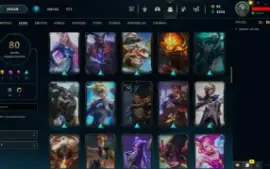 Conta LOL LVL 316 | 159 Campeões| 80 Skins |UNRANKED| 2014
