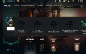 Conta Unranked com TODOS os champs e 126 Skins + 1800 RP