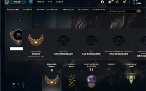 Conta ouro 2 com 42 Champs e 10 Skins + 2 Fragmentos