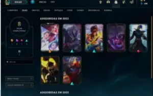 Conta Lol Skin Ultimate Gold 4