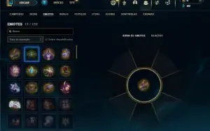 Mestre com 35 Champs e 4 Skins + 9 Fragmentos