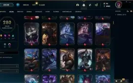 Conta LOL com 280 Skins 8 Skins míticas
