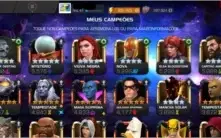 Conta Marvel Torneio de Campeões