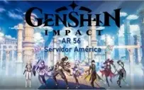 Conta Endgame Genshin Impact AR 56 com 9 T5