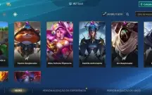 conta wild rift skin: 47, wukong prestigio, zed dizimador d