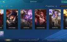 conta wild rift skin: 47, wukong prestigio, zed dizimador d