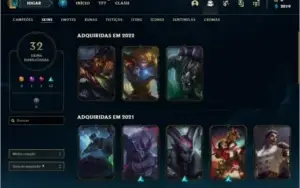 conta top , mais de 140 camps!   32 skins    !