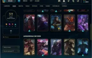 conta top , mais de 140 camps!   32 skins    !