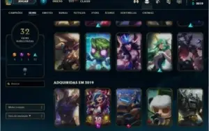conta top , mais de 140 camps!   32 skins    !