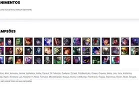 Conta prata 1 com 43 Champs e 17 Skins
