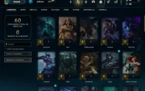Ouro 1 com 55 Champs e 10 Skins