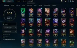 Conta de lol na md10
