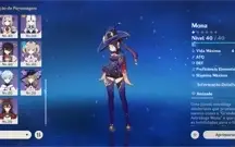 Conta Genshin Impact Xiao Albedo Raiden Mona c1 Jean Qiqi