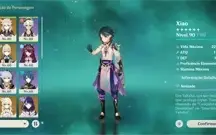 Conta Genshin Impact Xiao Albedo Raiden Mona c1 Jean Qiqi