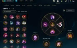 Conta bronze 4 com 70 Champs e 45 Skins