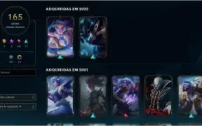 vendo conta league of legends com muitas skins e maestrias