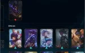 vendo conta league of legends com muitas skins e maestrias