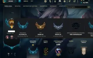 Platina 4 com TODOS os champs e 169 Skins +5 Vitoriosas
