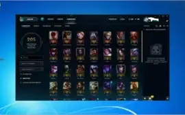 Conta prata 1,com borda ouro e 69 champs e 15 skins