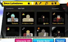 Anime fighters conta upada