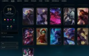 Conta League of Legends Full Acesso 59 Skins Main Sup