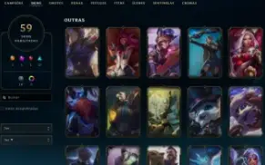 Conta League of Legends Full Acesso 59 Skins Main Sup