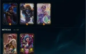 Conta LOL - Diamante 2 - Todos os campeões - 176 skins
