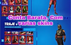 Conta fortnite com algumas skins