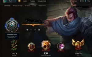 Conta League of Legends Level 72 Gold IV