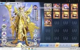 Conta Saint Seiya Awak, Quase FULL. 150K GEMA 558 ESTRELAS