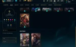 Prata 1 com 70 Champs e 9 Skins