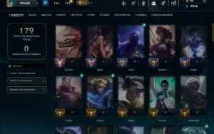 Prata 1 com 70 Champs e 9 Skins