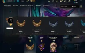 Prata 1 com 70 Champs e 9 Skins