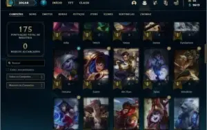 Conta ouro 4 com 65 champs e 26 skins