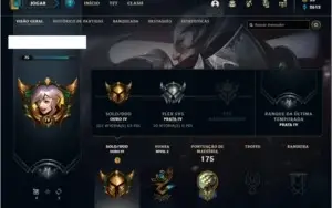 Conta ouro 4 com 65 champs e 26 skins