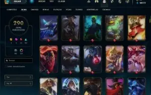Conta diamante 4 com TODOS os champs e 290 Skins (Nivel 722)