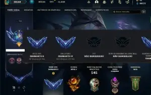 Conta diamante 4 com TODOS os champs e 290 Skins (Nivel 722)