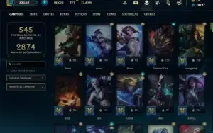 Conta diamante 4 com TODOS os champs e 290 Skins (Nivel 722)