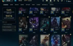 Conta diamante 4 com TODOS os champs e 290 Skins (Nivel 722)