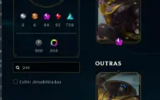 Conta league of legends 1509 skins (Pax Jax)