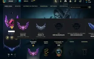 Mestre com 273 PDL ( 36 Champs e 7 Skins + 10 Fragmentos )