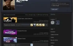 Conta Global Offensive -> GC lvl 20 e Xerife