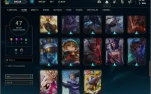 Conta Diamante 3 com 47 skins e 56 champs