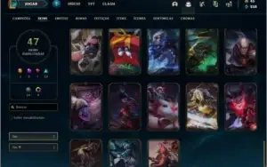 Conta Diamante 3 com 47 skins e 56 champs