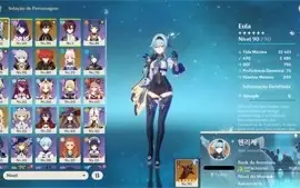 CONTA EULA+TÚMULO+RAIDEN+ZHONGLI+KOKOMI+OUTROS T5 AR 55