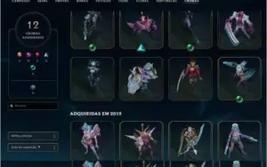 Conta Platina IV, 123 Skins