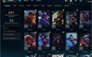 Conta Platina IV, 123 Skins