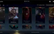 CONTA WILD RIFT QUASE MESTRE E 31 SKINS (4 PASSES)!